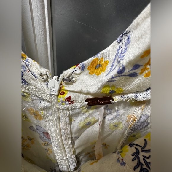 NWT Free People It Takes Two Wrap Dress in Ivory Combo - Picture 11 of 15